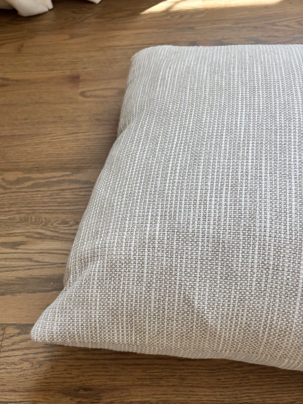 Calvin Klein 19 in Square Taupe Beige White Throw Pillows Set of 2